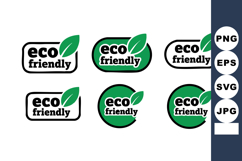 Eco friendly green leaf symbols set for sustainable environm Product Image 1