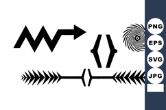 Minimalist Geometric Vector Arrows Set Product Image 1