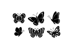 Hand Drawn Butterfly Clipart For Crafts Product Image 1