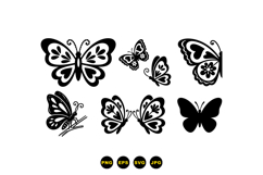 Hand Drawn Butterfly Clipart For Invitations And Crafts Product Image 3