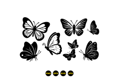 Hand Drawn Butterfly Vector For Crafts Product Image 3