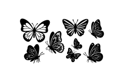 Hand Drawn Butterfly SVG For Crafts Product Image 3