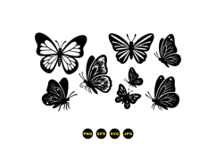 Hand Drawn Butterfly SVG For Crafts Product Image 1