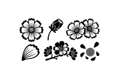 Hand Drawn Floral Clipart For Invitations Product Image 3