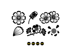 Hand Drawn Floral Clipart For Invitations Product Image 1