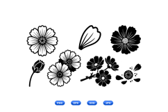 Hand Drawn Floral Clipart For Wedding Invitations Product Image 1