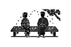 Japanese Cherry Blossom SVG For Invitations Product Image 2