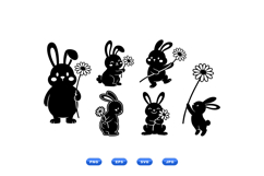 Hand Drawn Bunny Floral Illustration Product Image 2