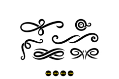 Hand Drawn Vector Flourishes For Wedding Designs Product Image 3