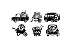 Hand Drawn Easter Vehicle Clipart Product Image 2