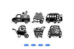 Hand Drawn Easter Vehicle Clipart Product Image 1