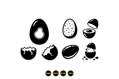 Minimal Egg Vector For Easter Crafts Product Image 3