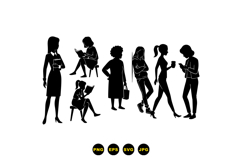 Female Silhouette Vector For Crafts SVG Product Image 3