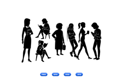 Female Silhouette Vector For Crafts SVG Product Image 2