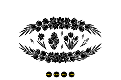 Hand Drawn Spring Floral SVG For Invitations Product Image 3