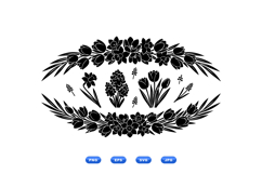 Hand Drawn Spring Floral SVG For Invitations Product Image 2