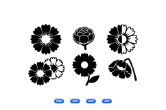 Hand Drawn Daisy Floral SVG For Crafts Product Image 2
