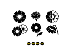 Hand Drawn Daisy Floral SVG For Crafts Product Image 3