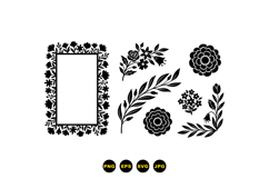 Hand Drawn Floral SVG For Invitations Product Image 1