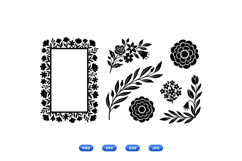 Hand Drawn Floral SVG For Invitations Product Image 2