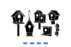 Hand Drawn Birdhouse SVG For Crafts Product Image 1