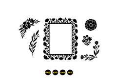 Hand Drawn Floral Clipart For Invitations Product Image 1