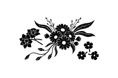 Hand Drawn Floral SVG Clipart For Invitations Product Image 3