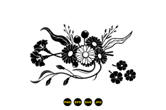 Hand Drawn Daisy And Wildflower For Crafts Product Image 3