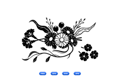 Hand Drawn Daisy And Wildflower For Crafts Product Image 2