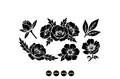 Hand Drawn Floral SVG For Invitations Product Image 3