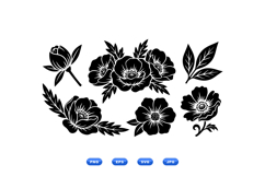 Hand Drawn Floral SVG For Invitations Product Image 2