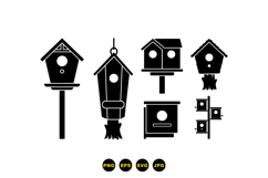 Hand Drawn Birdhouse SVG For Crafts Product Image 3