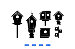Hand Drawn Birdhouse SVG For Crafts Product Image 2
