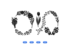 Hand Drawn Floral Wreath For Invitations Product Image 2