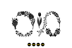 Hand Drawn Floral Wreath For Invitations Product Image 1