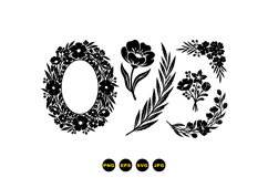 Hand Drawn Floral Clipart For Wedding Invites Product Image 3