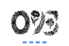 Hand Drawn Floral Clipart For Wedding Invites Product Image 1