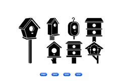 Vector Birdhouse Icons For Crafts And Print Product Image 2