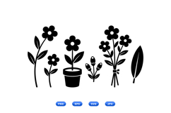 Hand Drawn Floral SVG For Crafts Product Image 2