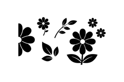 Hand Drawn Daisy Floral SVG For Crafts Product Image 2