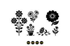 Hand Drawn Daisy Floral Clipart For Invitations Product Image 3