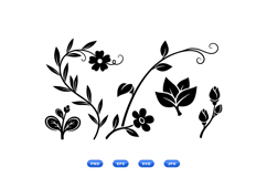 Hand Drawn Floral SVG Elements For Invitations Product Image 1