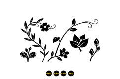 Hand Drawn Floral SVG Elements For Invitations Product Image 3
