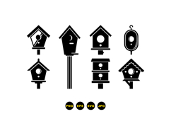 Hand Drawn Birdhouse SVG For Crafts Product Image 3