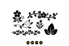 Hand Drawn Floral Clipart For Invitations Product Image 3