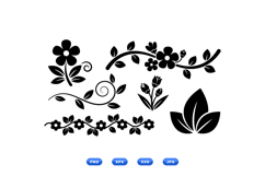 Hand Drawn Floral Clipart For Invitations Product Image 2