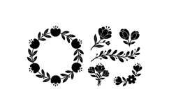 Hand Drawn Floral Clipart For Wedding Invitations Product Image 1