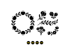 Hand Drawn Floral Clipart For Wedding Invitations Product Image 3