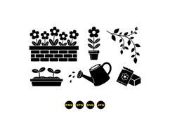 Hand Drawn Garden SVG Icon For Crafts Product Image 1