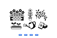 Hand Drawn Garden Floral SVG For Crafts Product Image 2